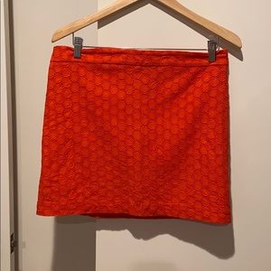 Gap eyelet skirt burnt orange